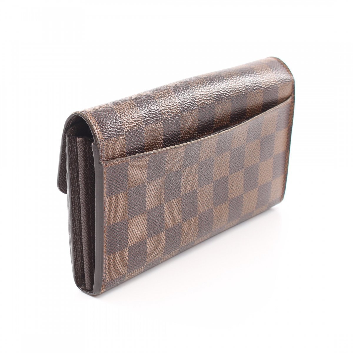 Louis Vuitton Monogram Pochette Porte Monet Credit Long Wallet M61725 Brown  PVC Leather Ladies LOUIS VUITTON