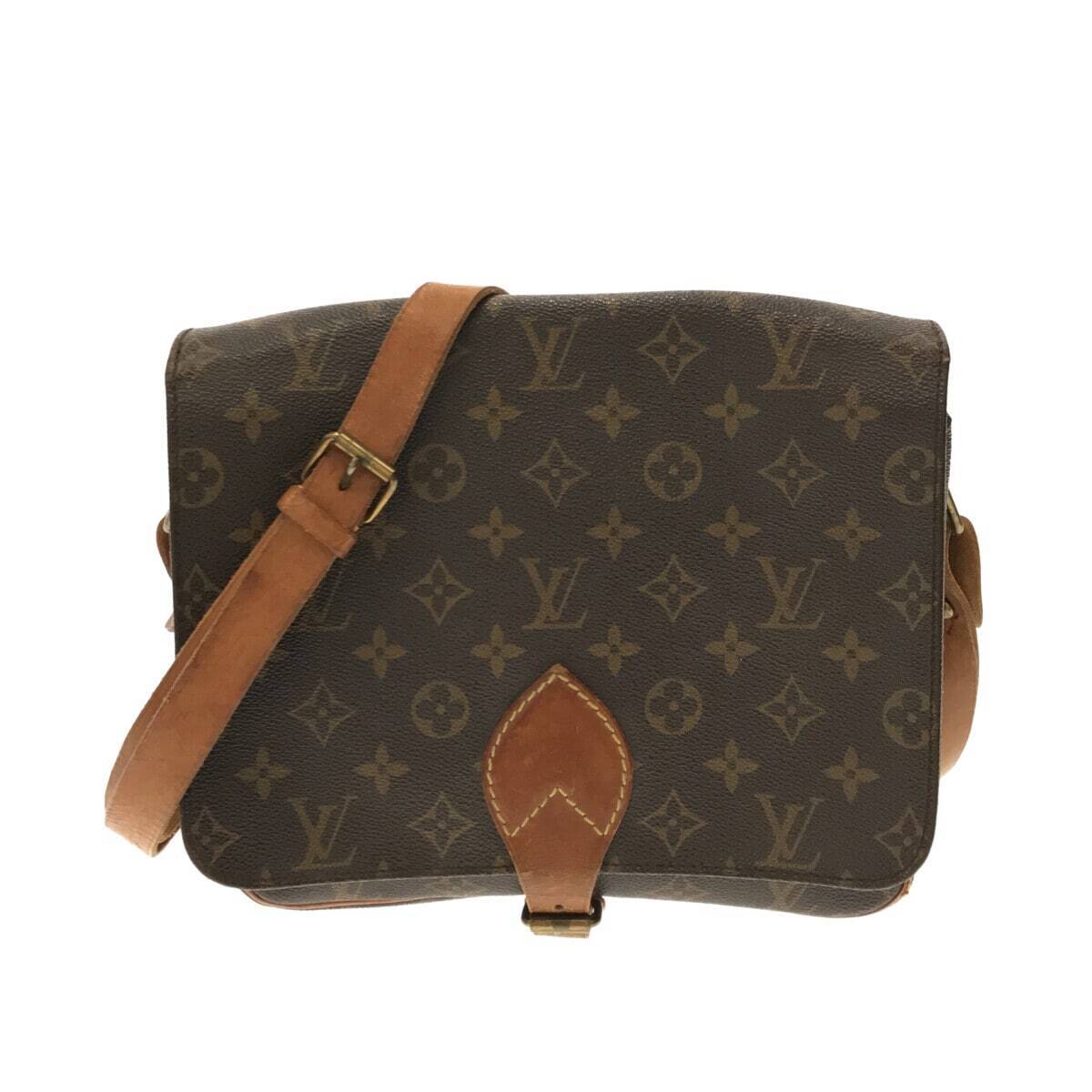 LOUIS VUITTON Monogram Cartouchiere GM Shoulder Bag Vintage M51252