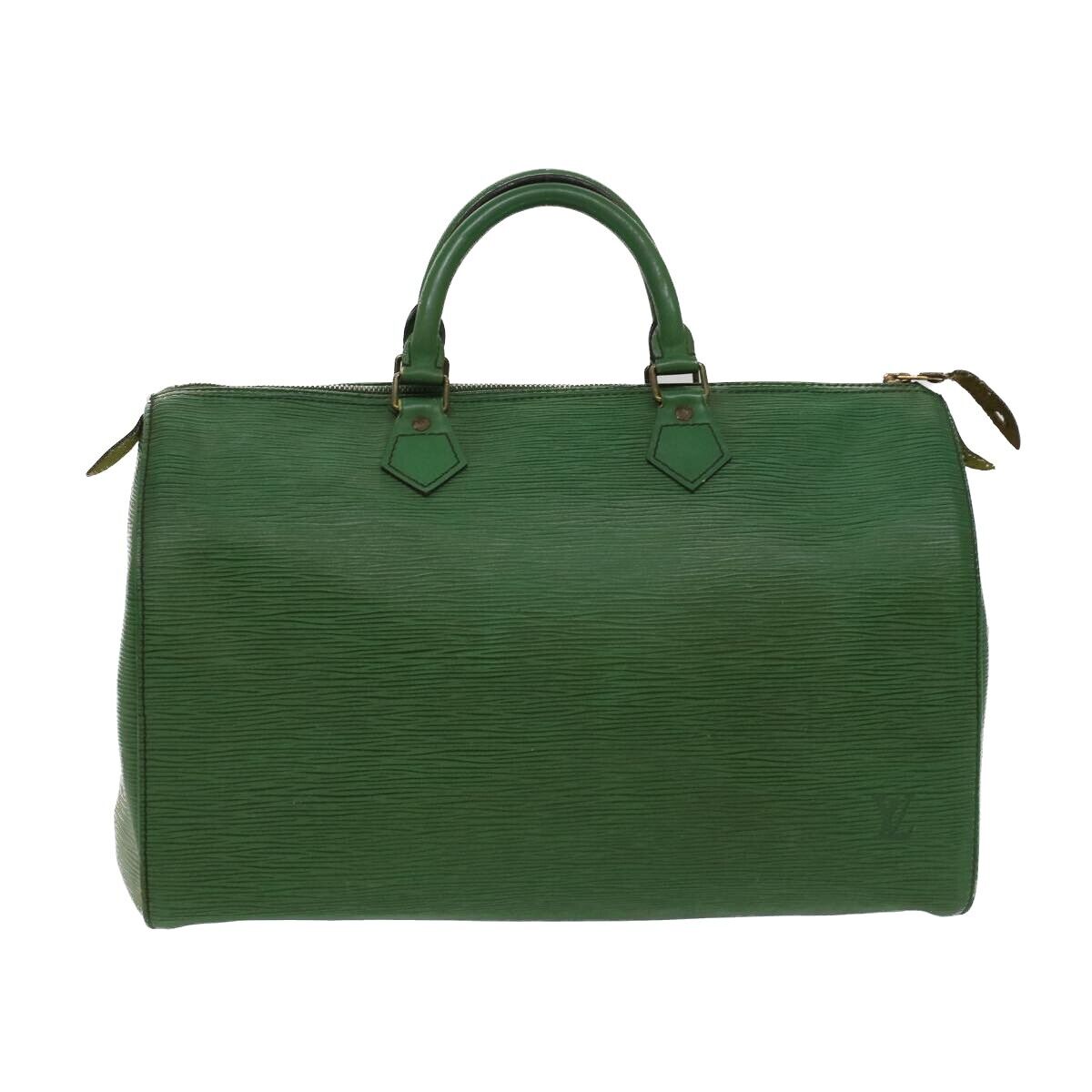 Speedy 25 Green Epi Leather Bag