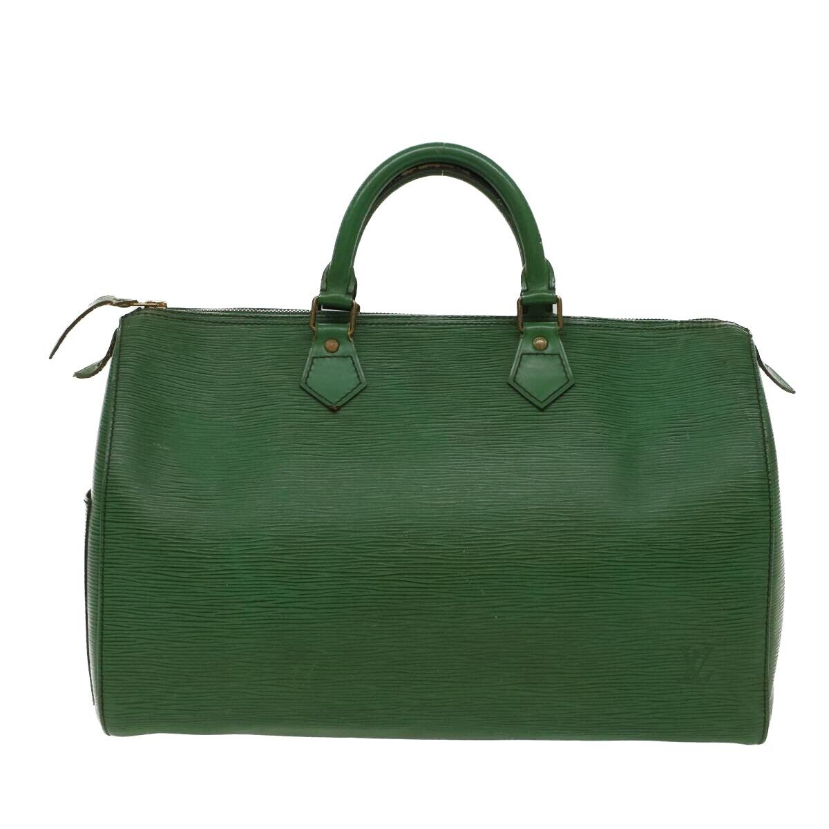 Louis Vuitton Louis Vuitton Green Epi Leather Cartouchiere GM