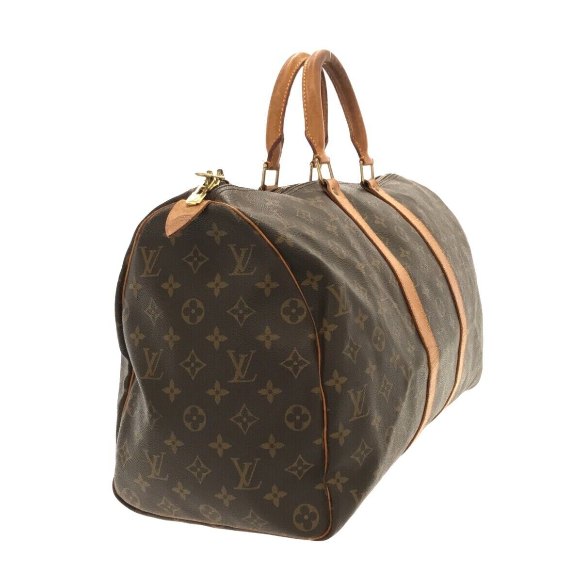 Pre-owned Louis Vuitton Borneo Green Epi Keepall 45