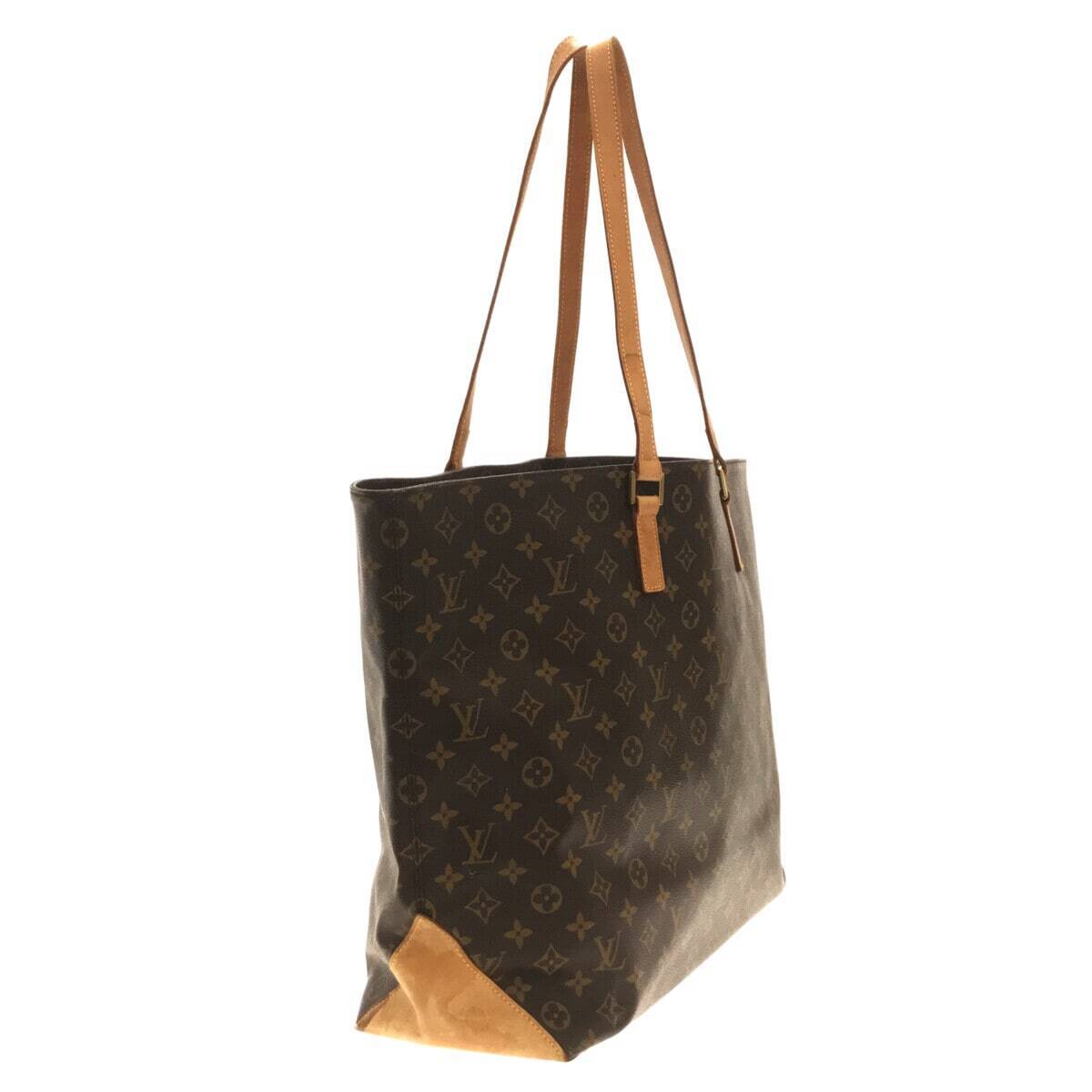 Louis Vuitton Vintage Brown Monogram Cabas Mezzo Tote Bag