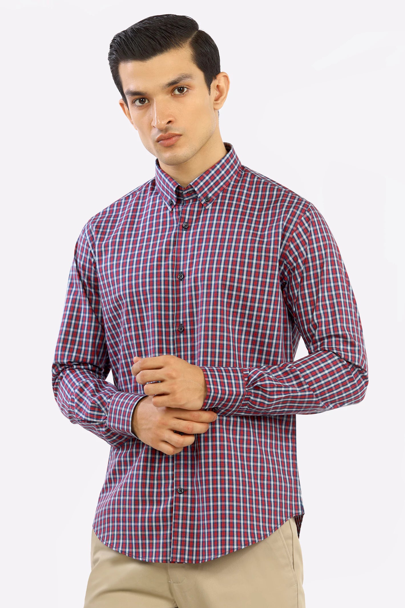 MULTICOLOR TARTAN PLAID CHECK CASUAL SHIRT, UNDEFINED, DINERS, MODJEN  FOR THE MODERN GENERATION