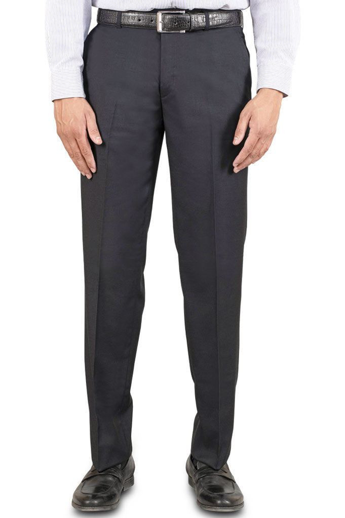 DARK GREY WASH & WEAR REGULAR FIT TROUSER, BOTTOMWEAR, DINERS, MODJEN  FOR THE MODERN GENERATION