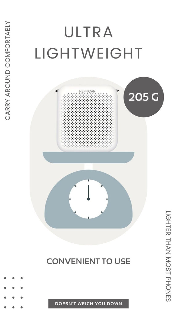 Light weight voice amplifier