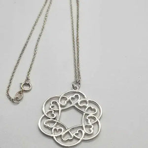 Brand New Sterling Silver 925 Loving Heart Necklace - Radiant Fashion LLC