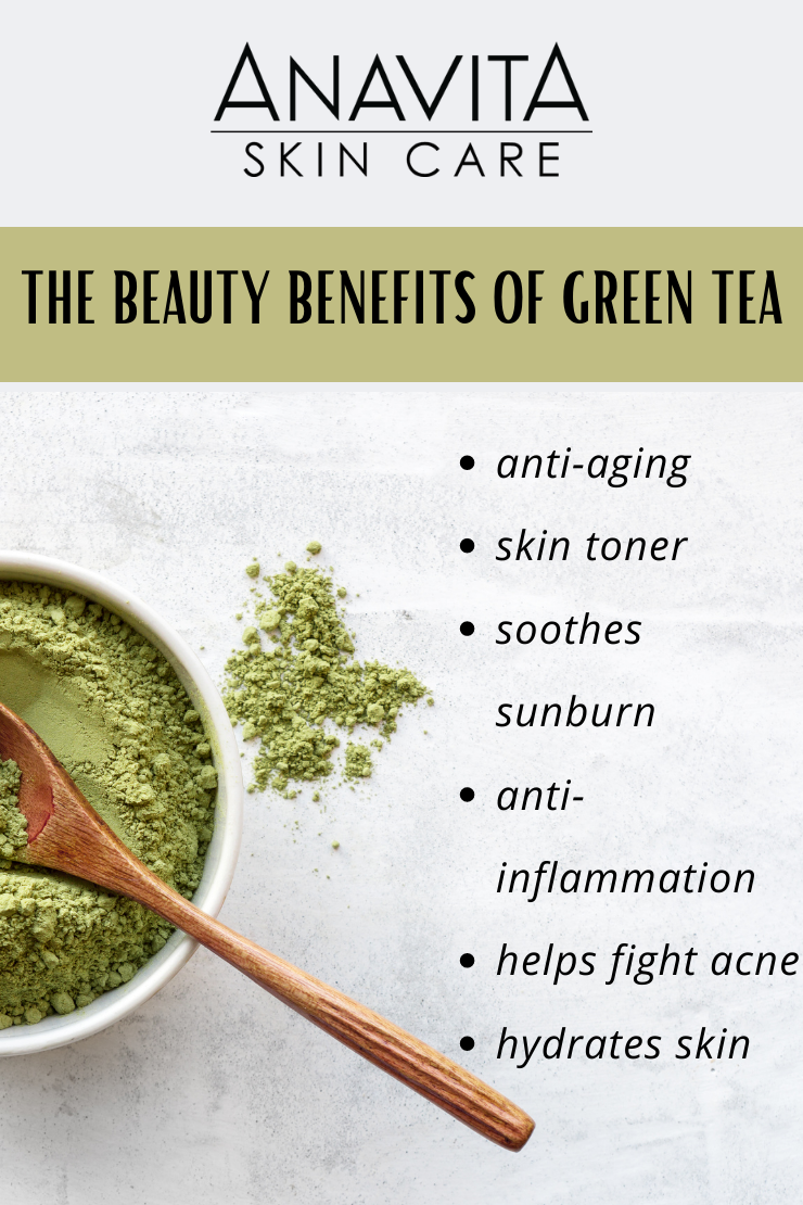 powdered-green-tea-in-bowl-skin-benefits