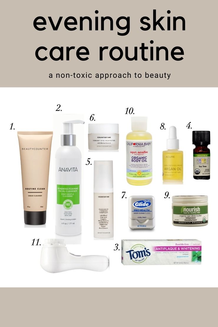 evening-skin-care-routine-products
