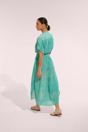 Long Dress Nava - Yellow 90'S | Resort Collection | Poupette St Barth