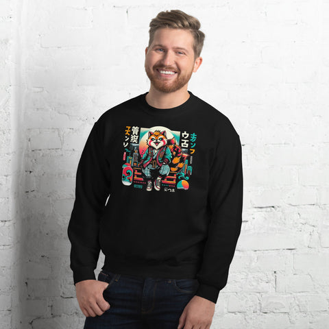 unisex-crew-neck-sweatshirt-black-front