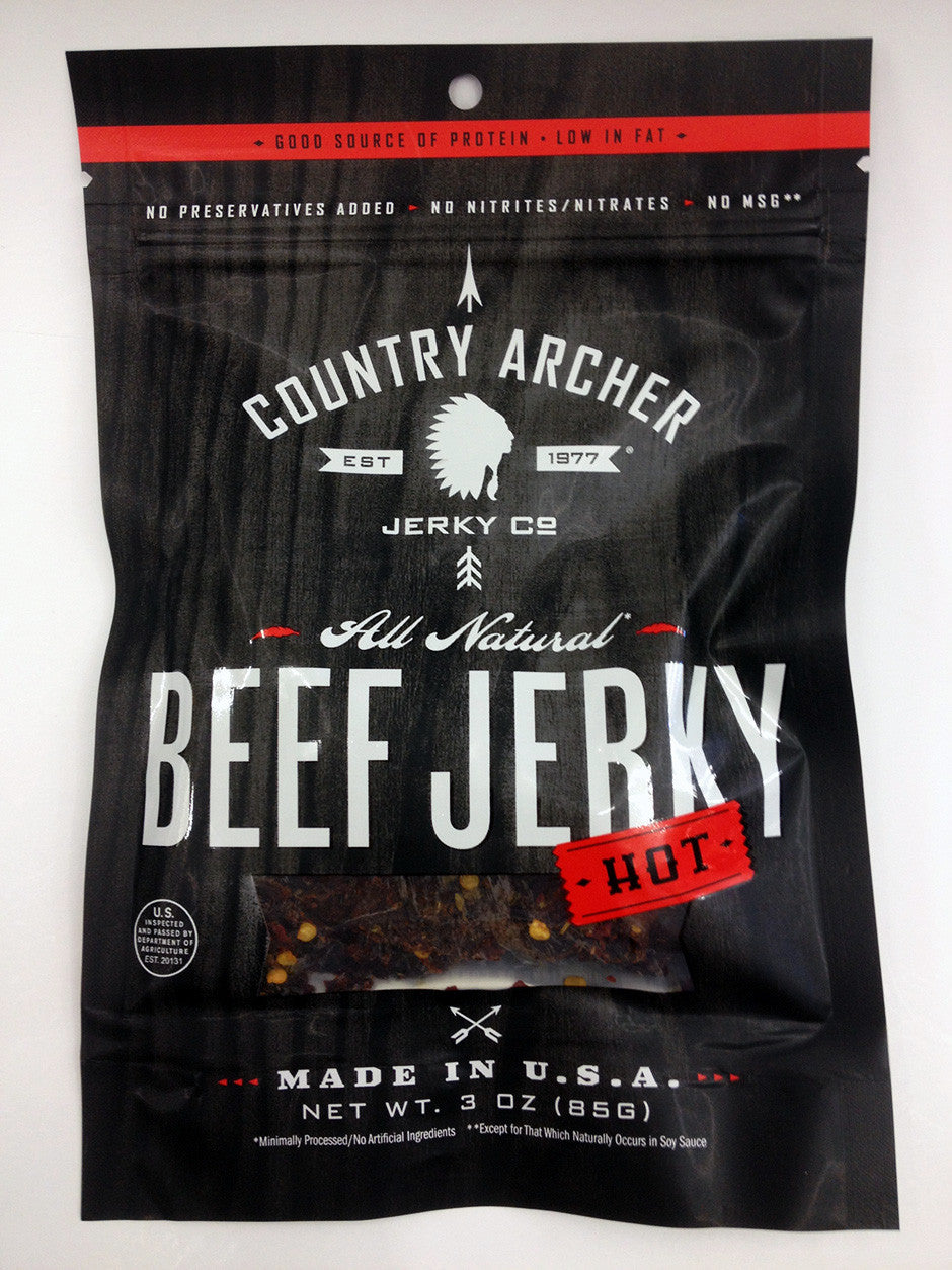 Country Archer Hot Beef Jerky | Soda Pop Shop