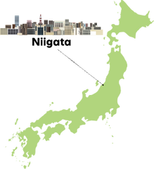 Map of Japan highlighting Niigata Prefecture
