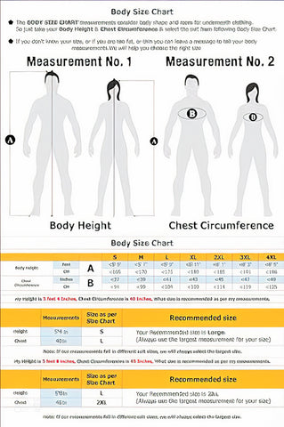 Bee keeper suit sizing guide