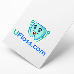 UFloss oral hygiene company dental pick product packaging image