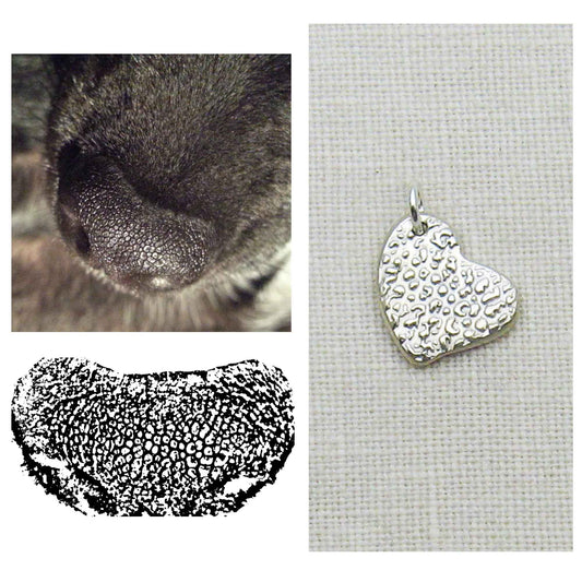 Dog Nose Textured Circle Pendant Link Necklace – A Timeless Impression