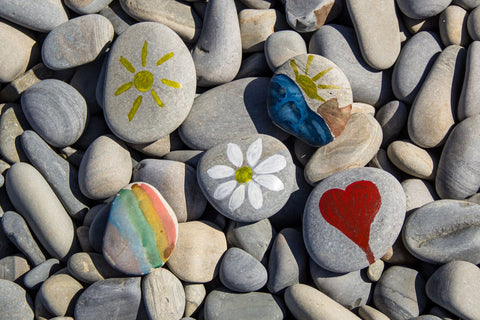 Mindfulness Pebbles made by kids