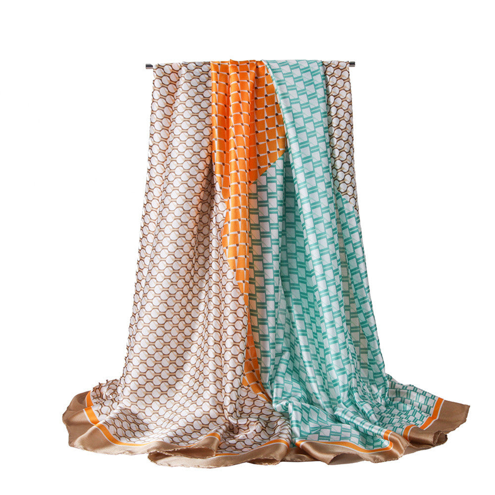 Geometric stitching ladies scarf - Lali Gifts