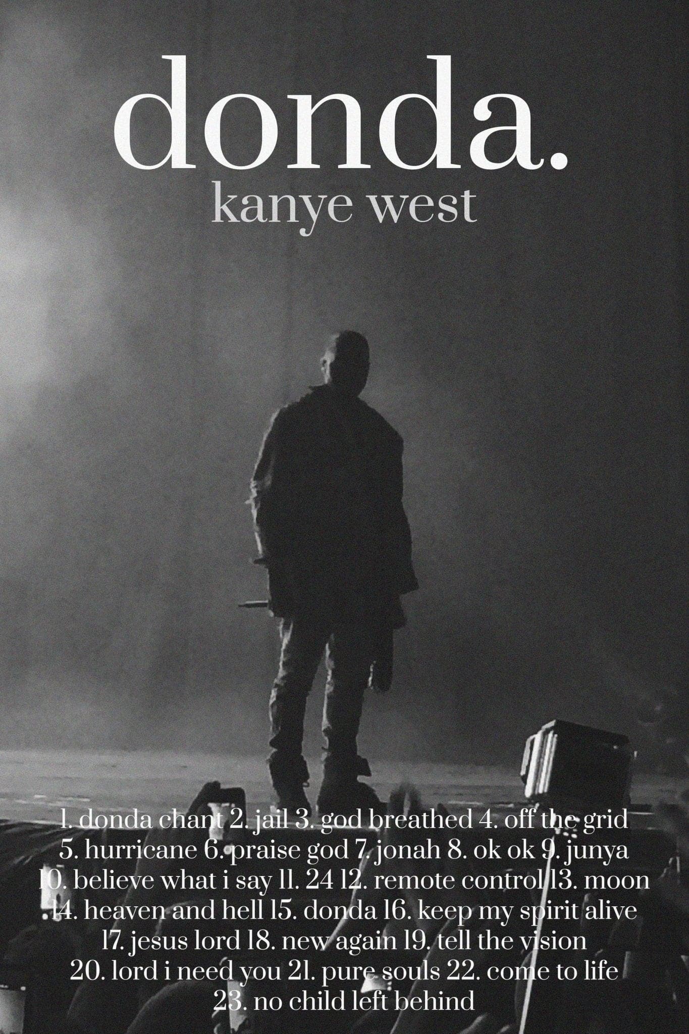 Kanye West 'Late Resigstration Tracklist' Poster – Posters Plug