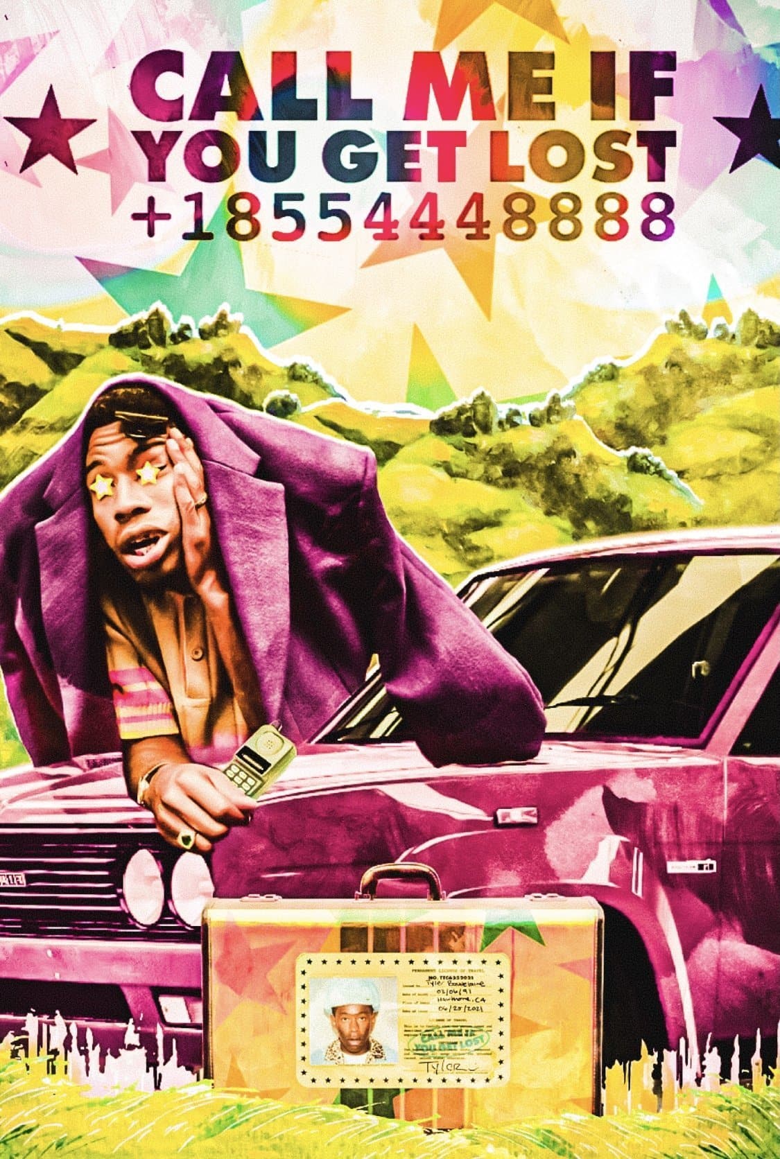 Tyler The Creator 'Aesthetic Flower Boy Collage' Poster – Posters Plug