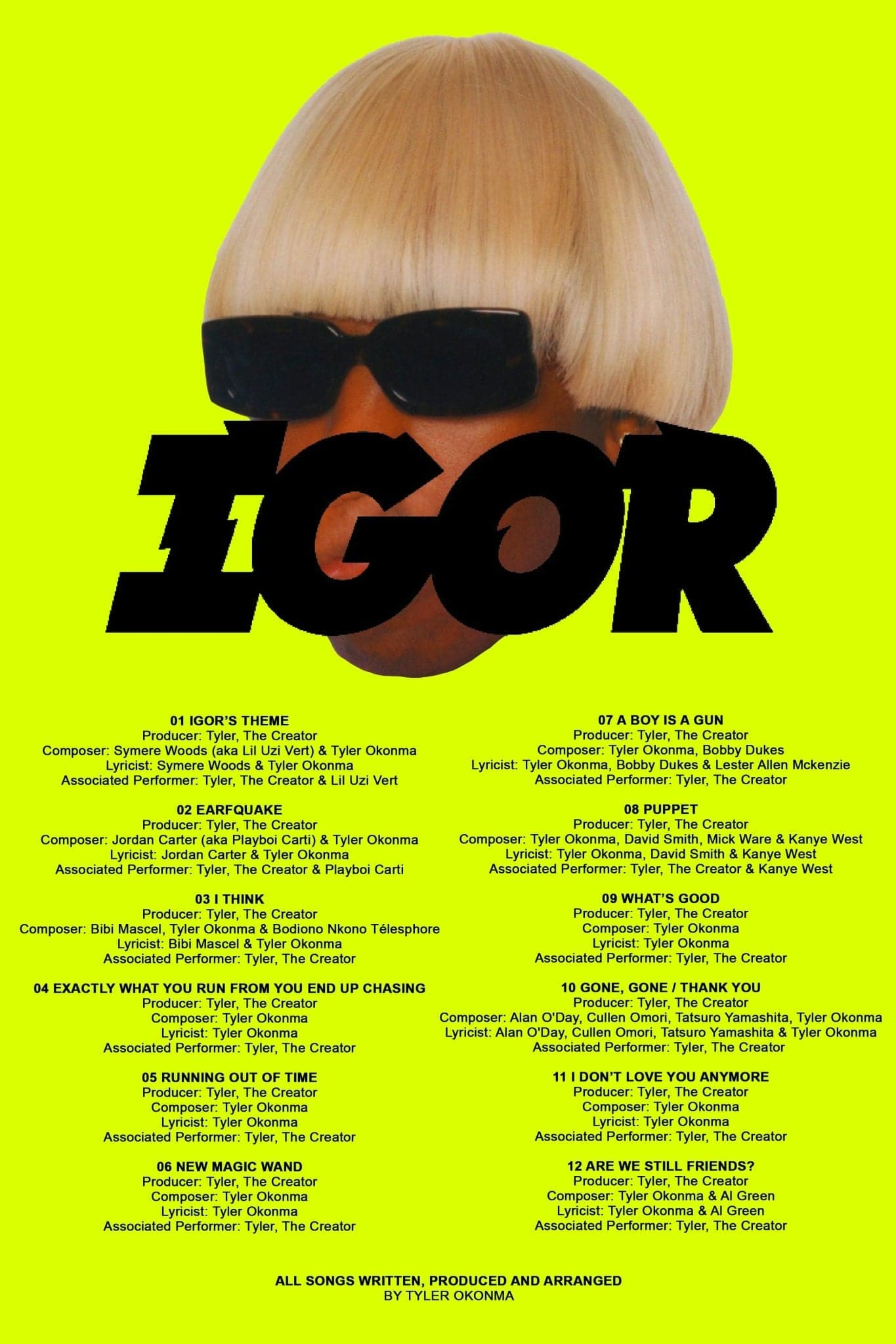 Tyler The Creator 'CMIYGL' Tears Poster - Defining