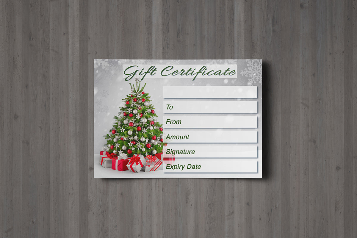 Christmas Gift Voucher Card for Massage / Beauty Salons, Hairdressers ...