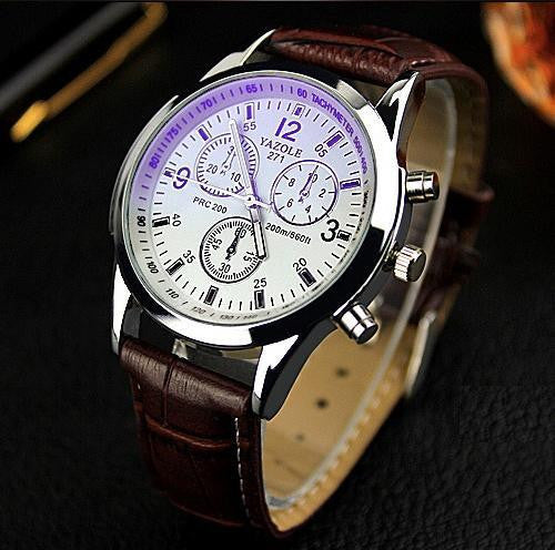 leather belt branded watches