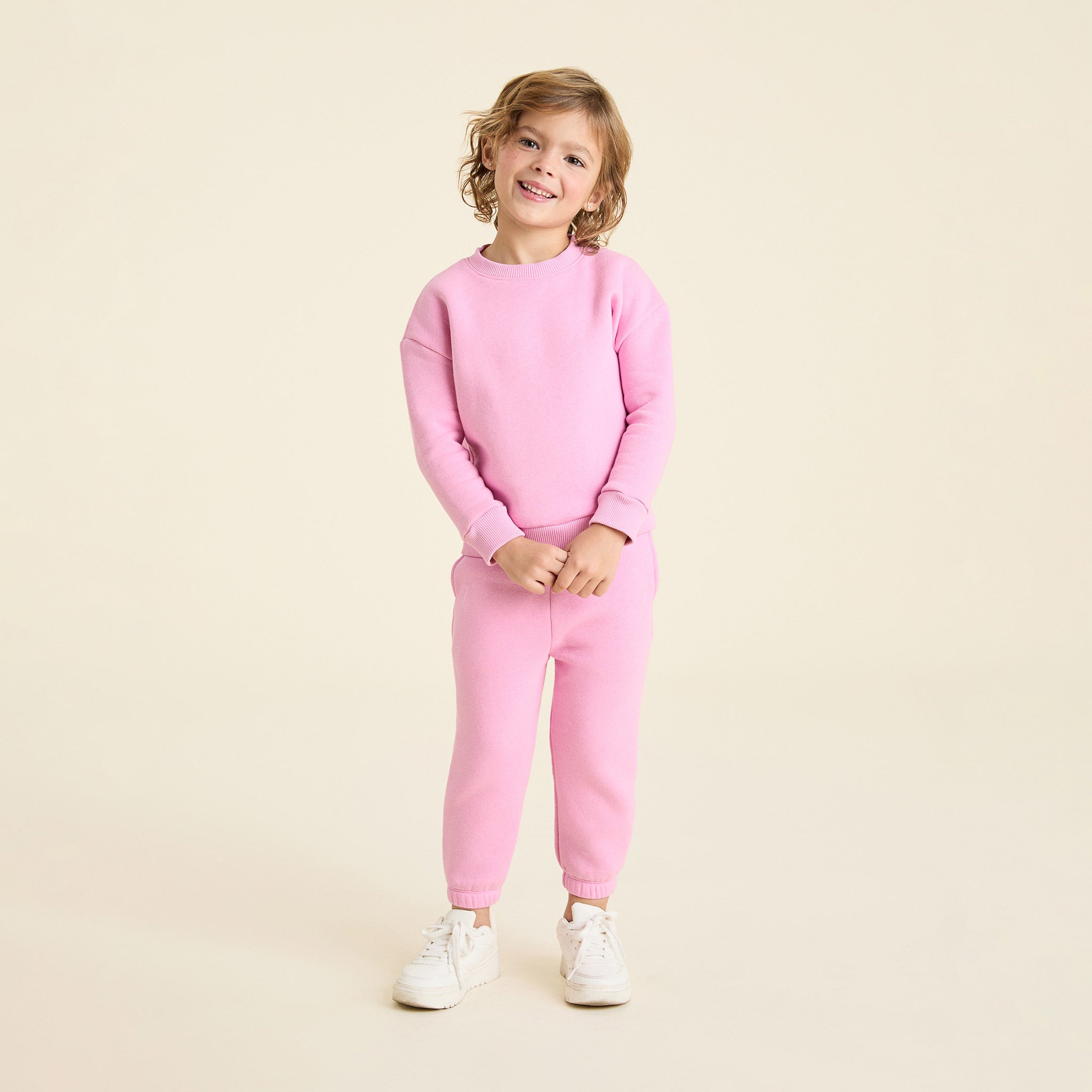 Kids Crewneck Sweatshirt | Bubblegum Pink - tones