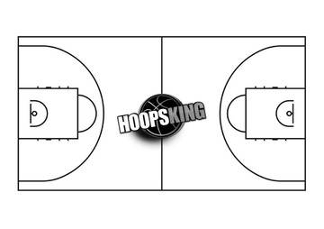 NBA Basketball Court Template Hoopsking 