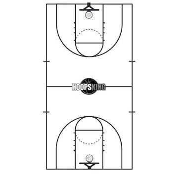 High School Basketball Court Diagram Template