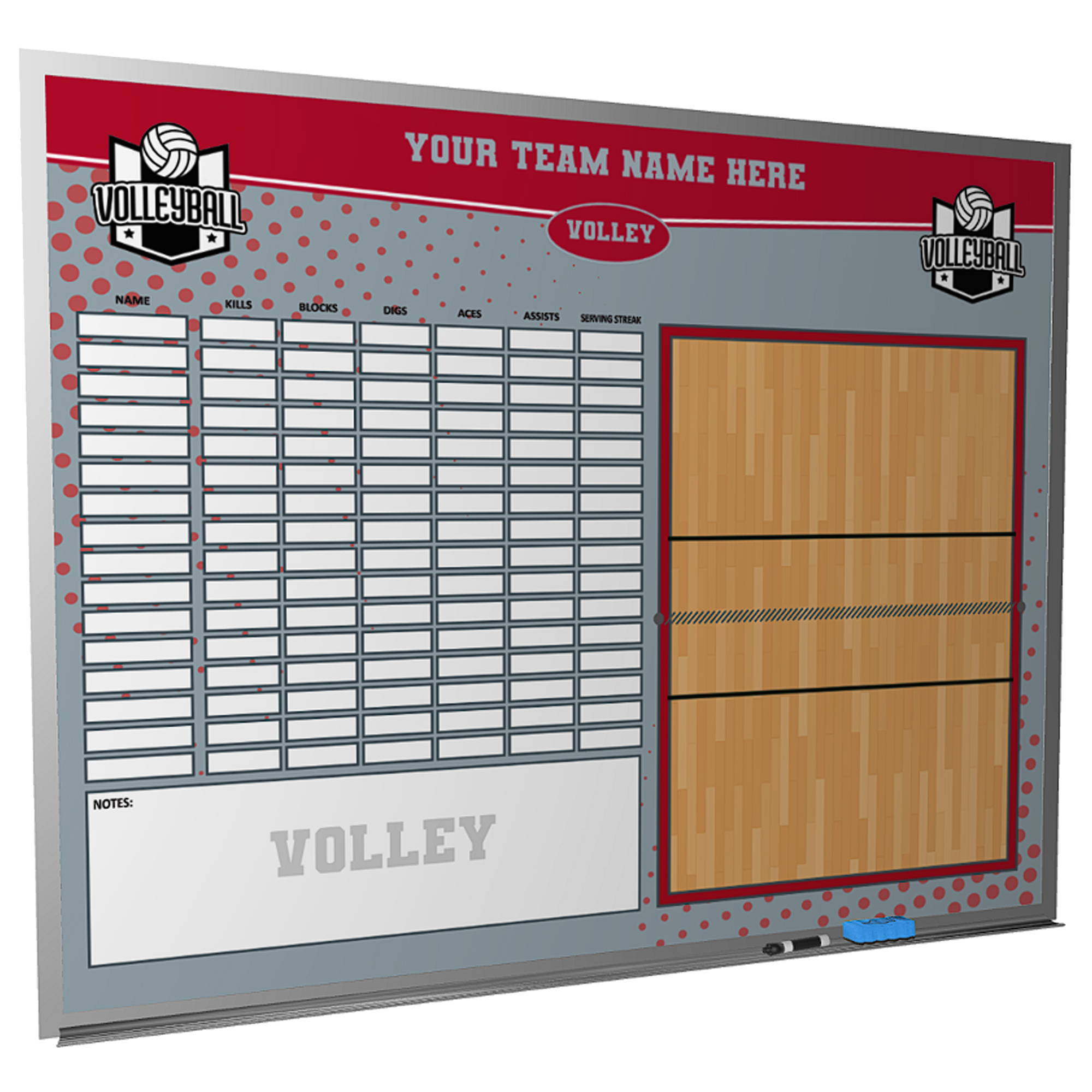 Wall Mounted Soccer Dry Erase Boards