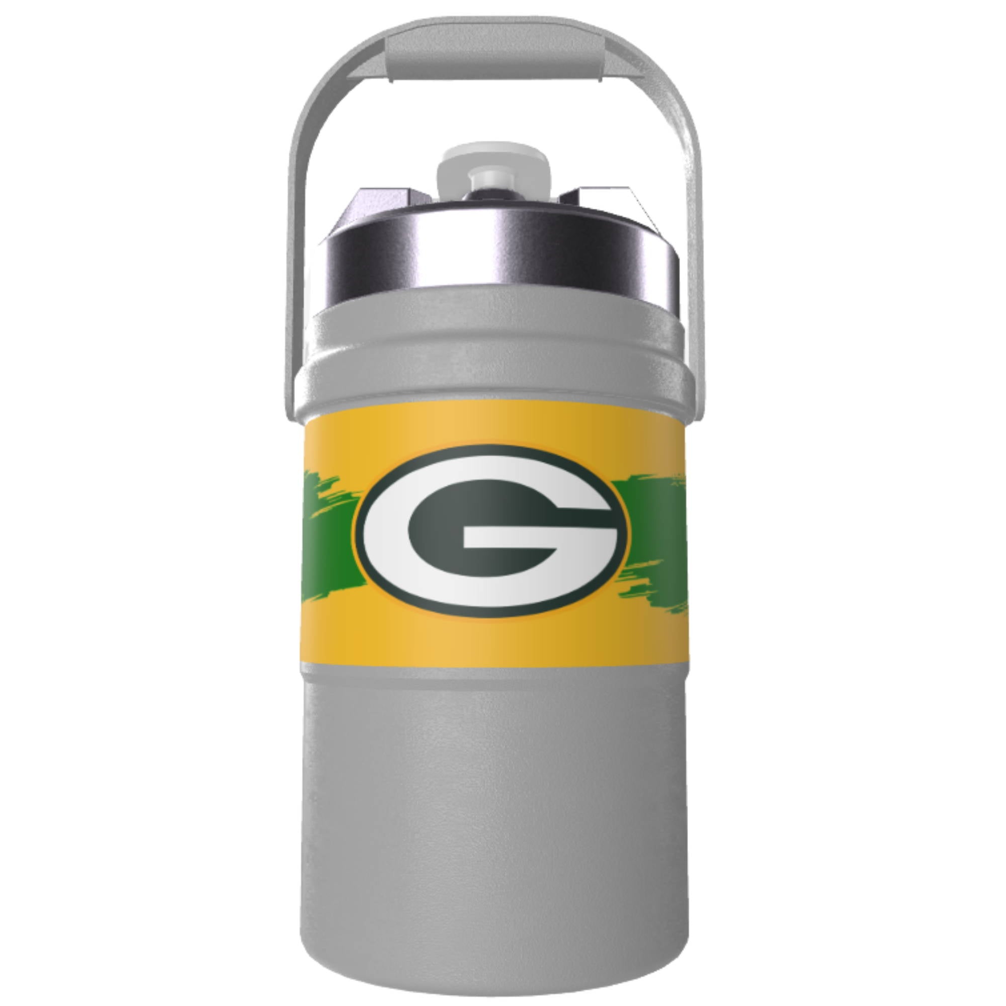 GREAT AMERICAN Green Bay Packers Stainless Steel Black Bottle/Can Holder at