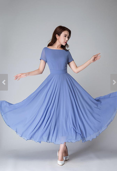blue maxi dress, maxi dress