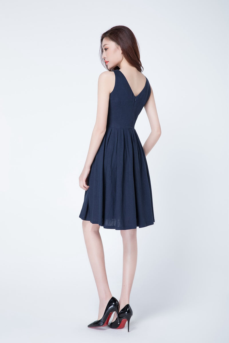 tank top dress, short dress, linen dress 1723 – XiaoLizi