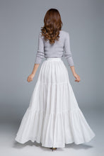 skirt linen pleated 1674