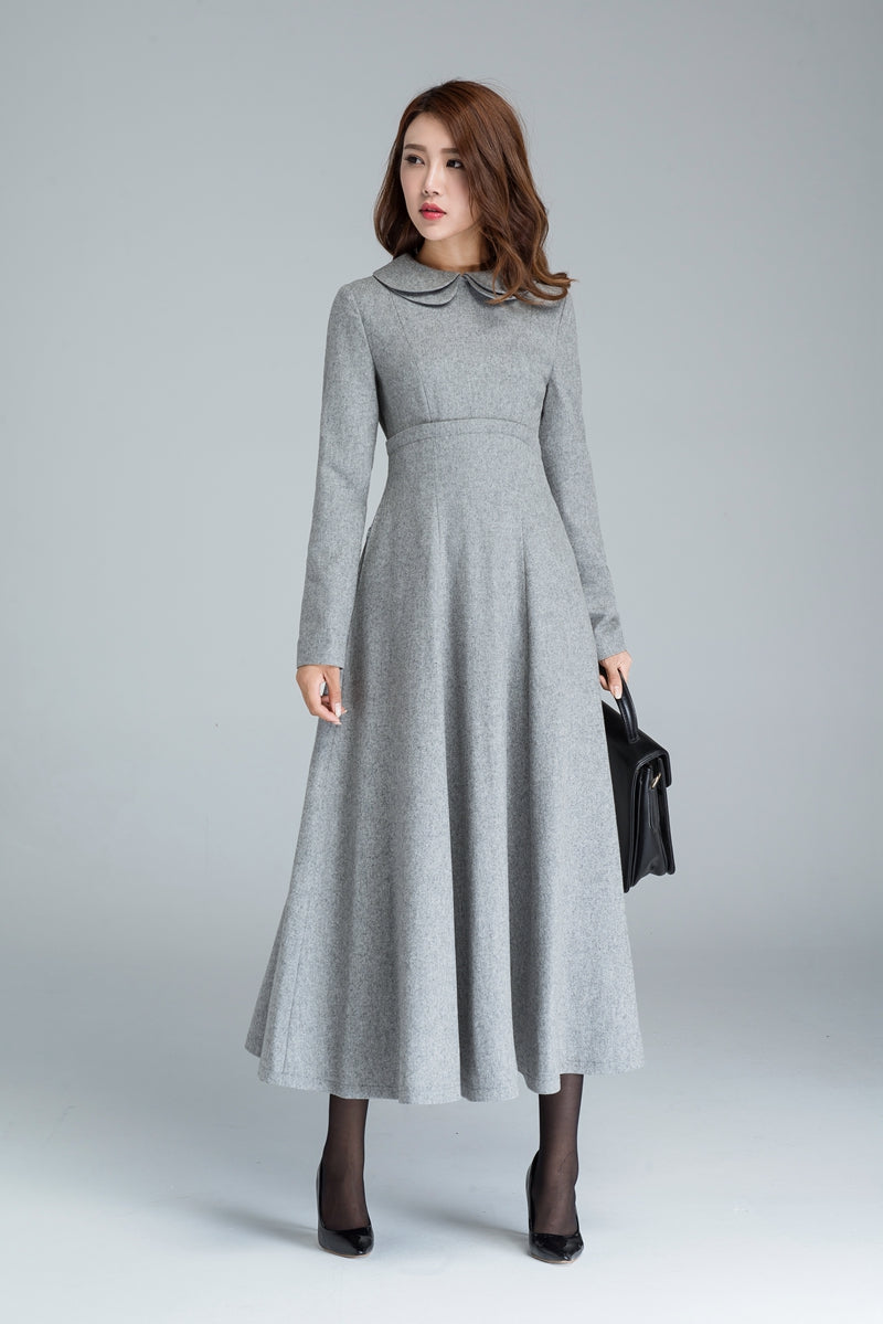 Long sleeve wool dress 1613# – XiaoLizi
