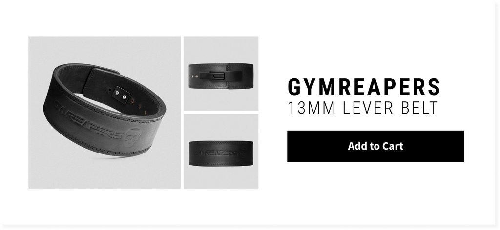 gymreapers 13mm lever belt