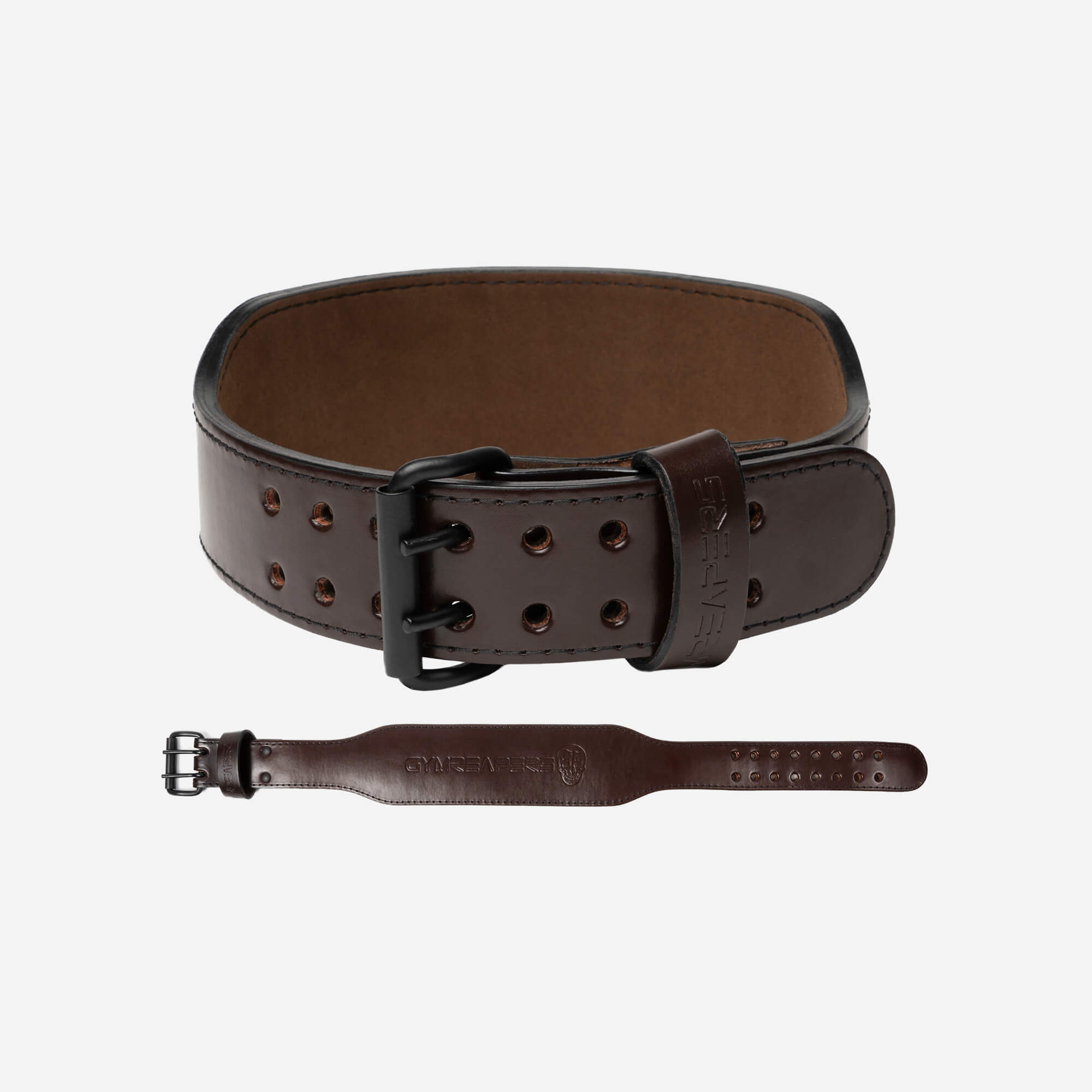 Gorilla Wear 4 Inch Leather Lifting Belt - Brown