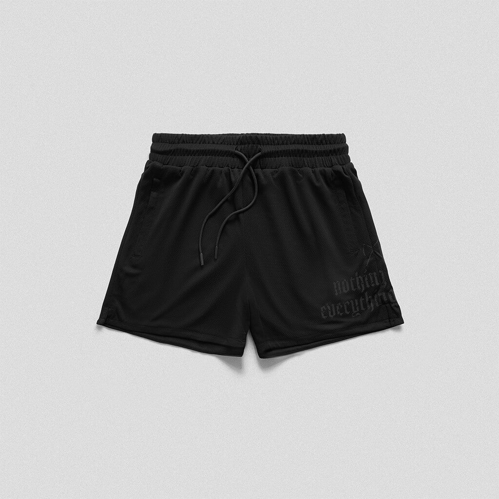 Initial Shorts - Black/White