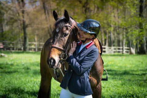 julie francis marley thoroughbred reform racing stable second chance naca helmet riding helmet