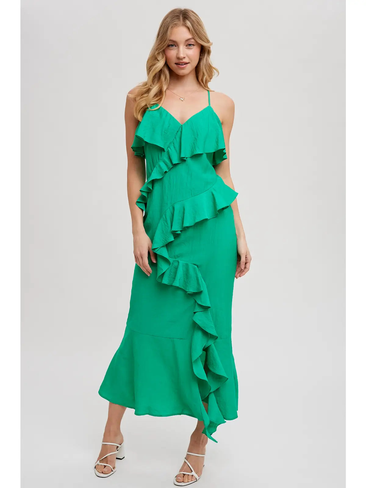 Tia Ruffled Maxi Dress
