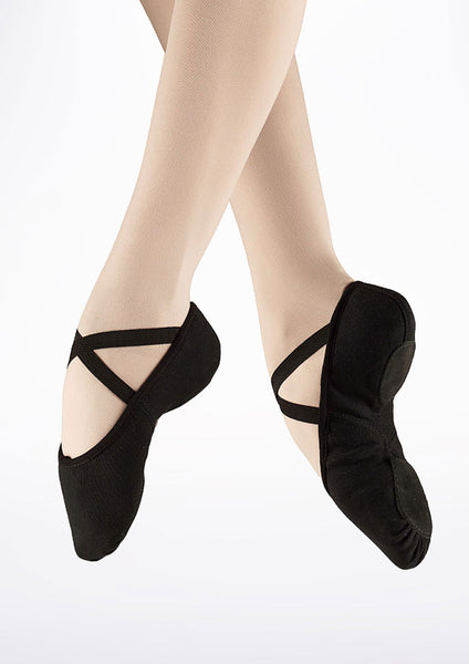 S0277L BLK Canvas Ballet Slipper – Limbers Dancewear