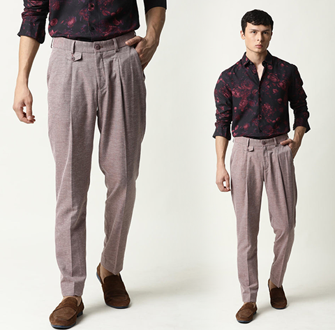 Buy Black Trousers & Pants for Men by COOL COLORS Online | Ajio.com