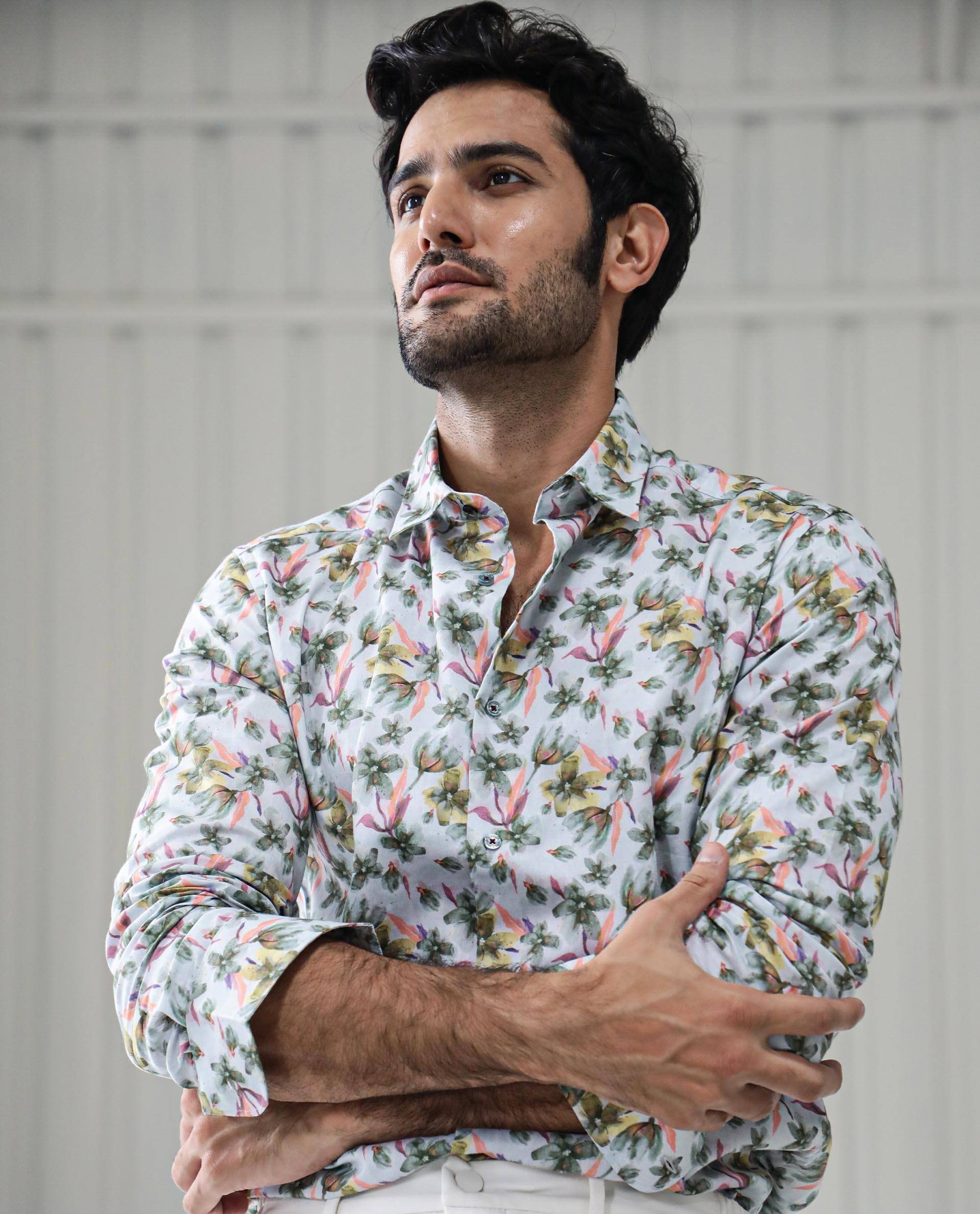 floral printed shirts mens online