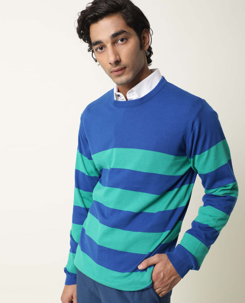 Buy Marri- Mens Basic Sweater - Green | Rare Rabbit