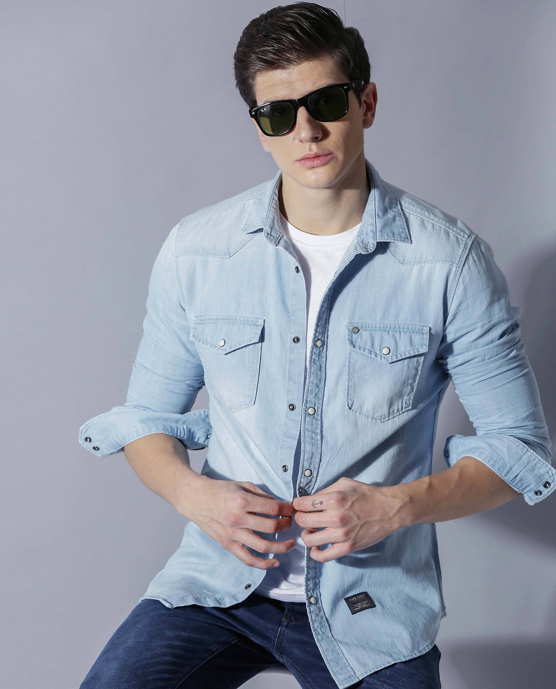 Buy Latest Denim Shirts For Men Online At Best Price –, 59% OFF