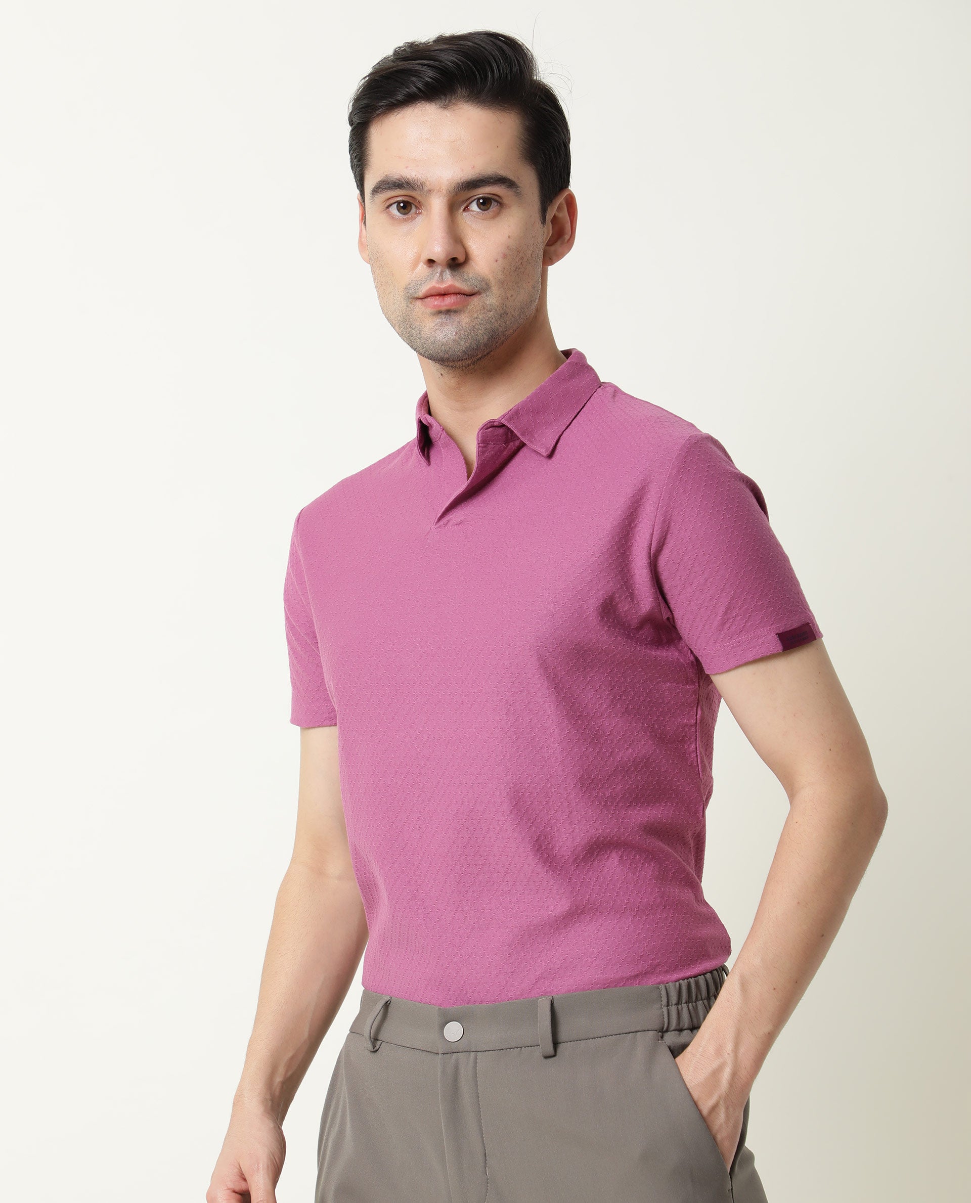 Buy Tenna-2- Mens Polo - Lavender | Rare Rabbit