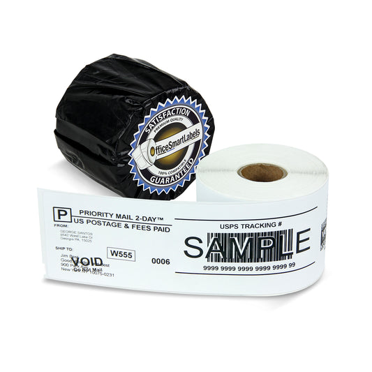 1 Roll of Dymo 30269 Compatible Clear Shipping Labels for LabelWriter Label  Printers, 2-5/16 x 4 inch (300 Labels Per Roll)