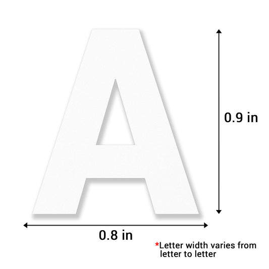 0.8 tall | 10 Sets of Capital Letter Alphabet & 10 Sets of Lower Case  Letter Alphabet Stickers