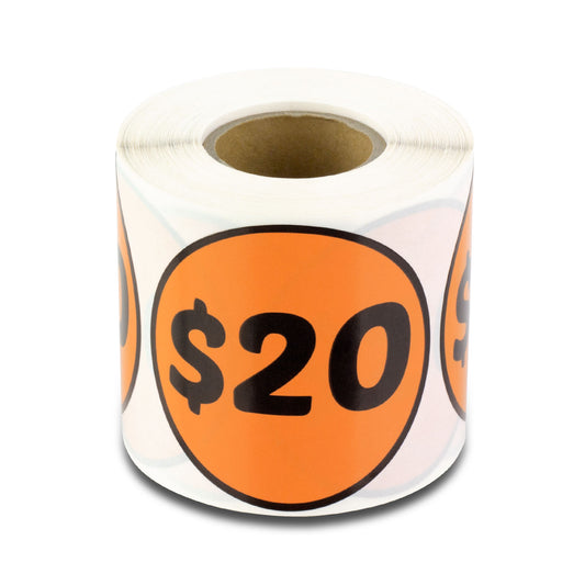 2 inch  Retail & Sales: 4 Dollar Stickers / $4 Dollar Price