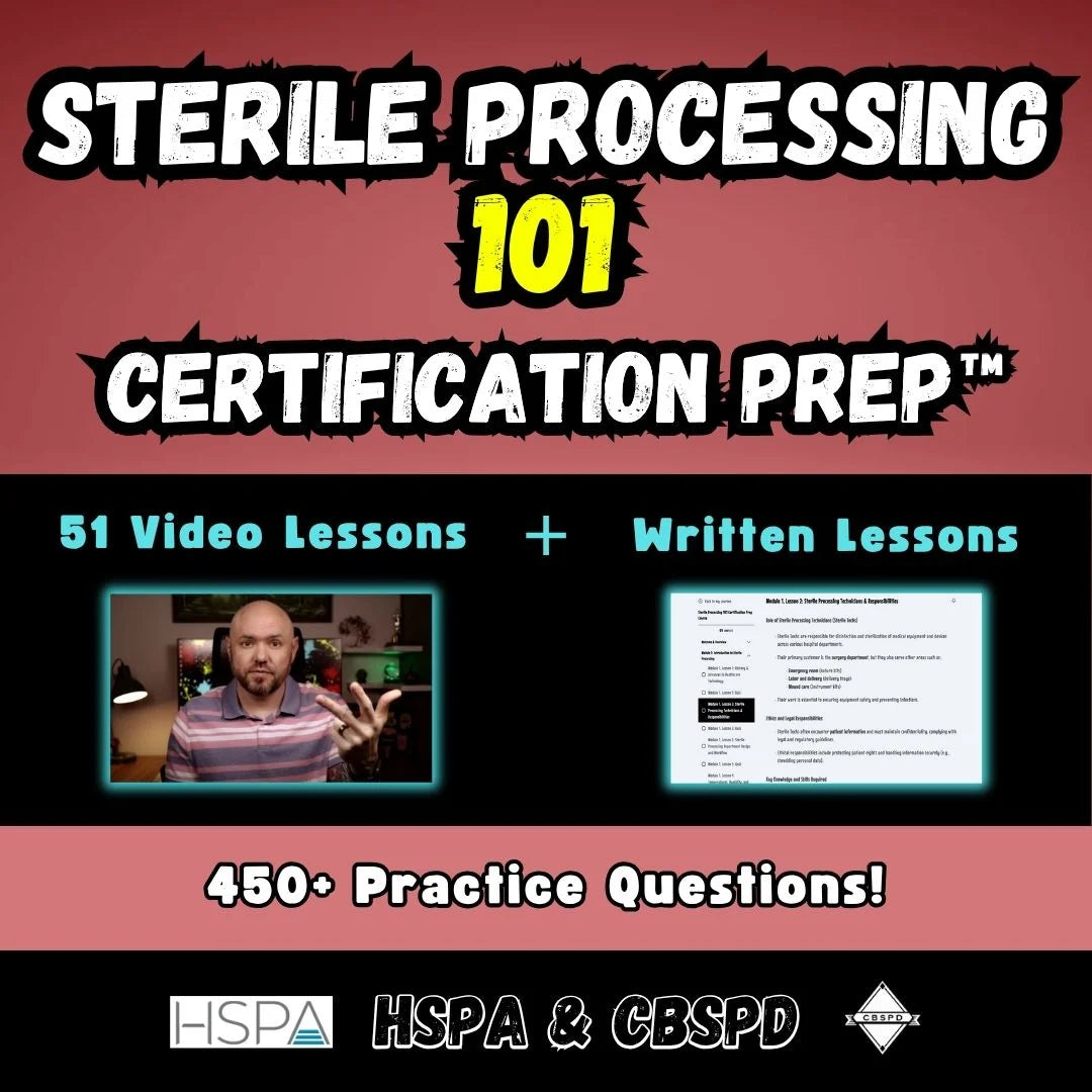 Sterile Processing 101 Certification Prep